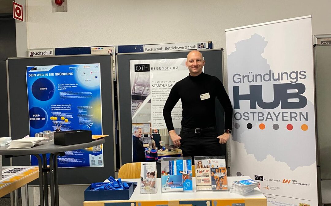 GründungsHUB Ostbayern beim Infotag zum Wintersemester an der OTH Regensburg