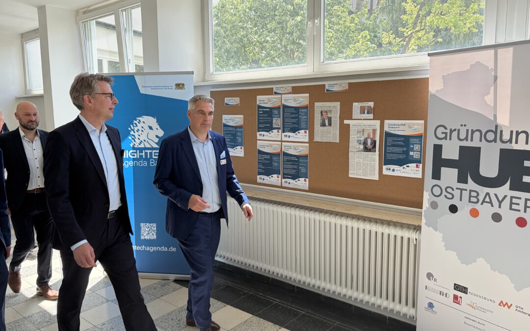 Wissenschaftsminister Blume besucht Startup Center der OTH Regensburg – Begeisterung für Gründergeist und Innovationskraft