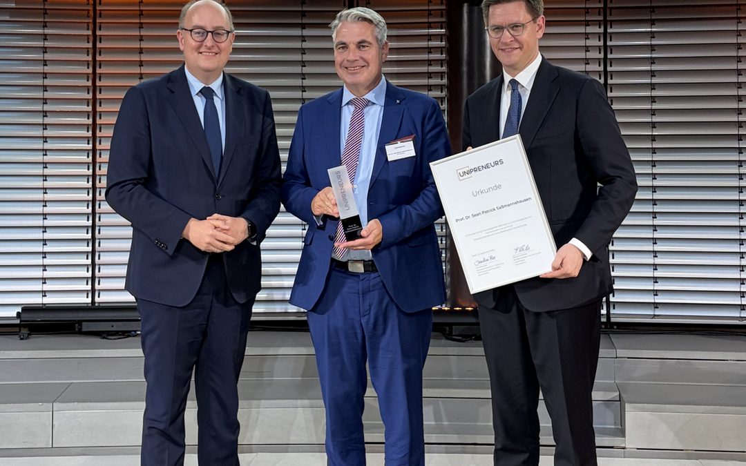 GründungsHUB-Verbundsprecher Prof. Dr. Sean Patrick Saßmannshausen erhält Deutschlands wichtigste Auszeichnung für Gründungsförderung